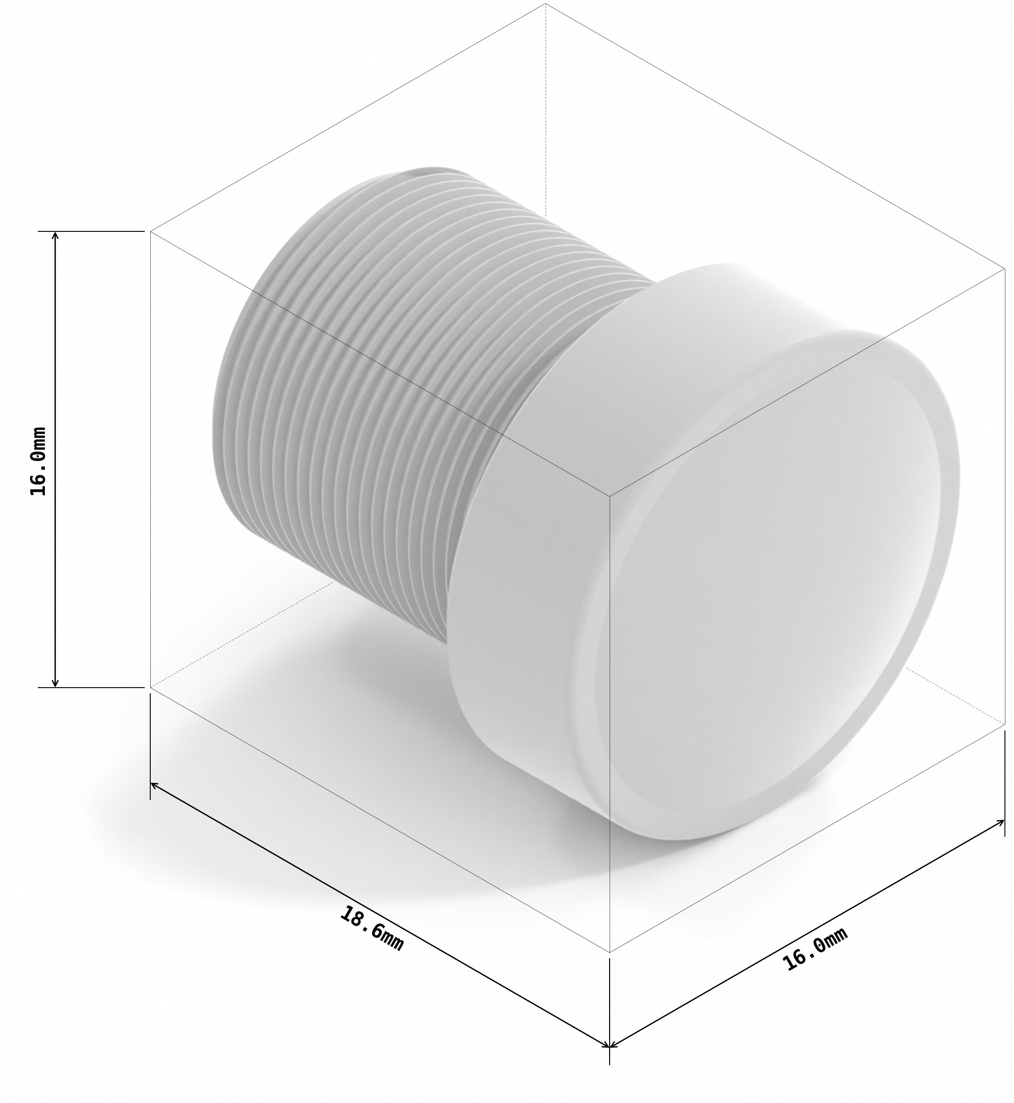 2.1mm M12-mount lens (IR-Cut Filter)