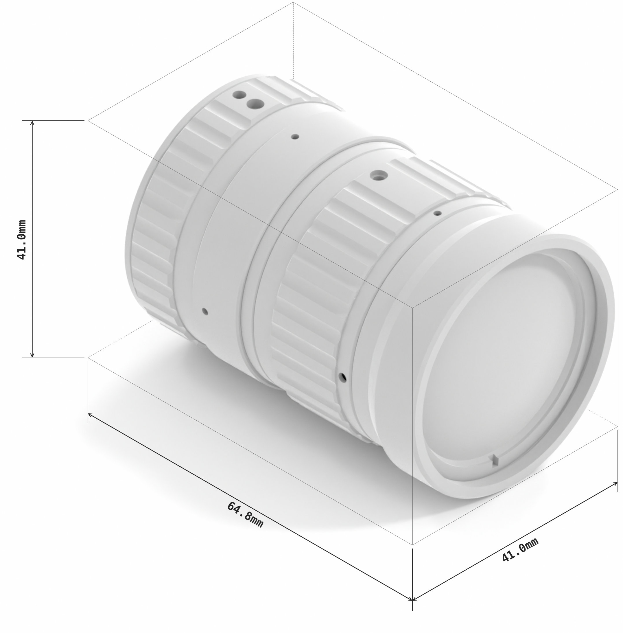 12-36mm low distortion C-mount zoom lens