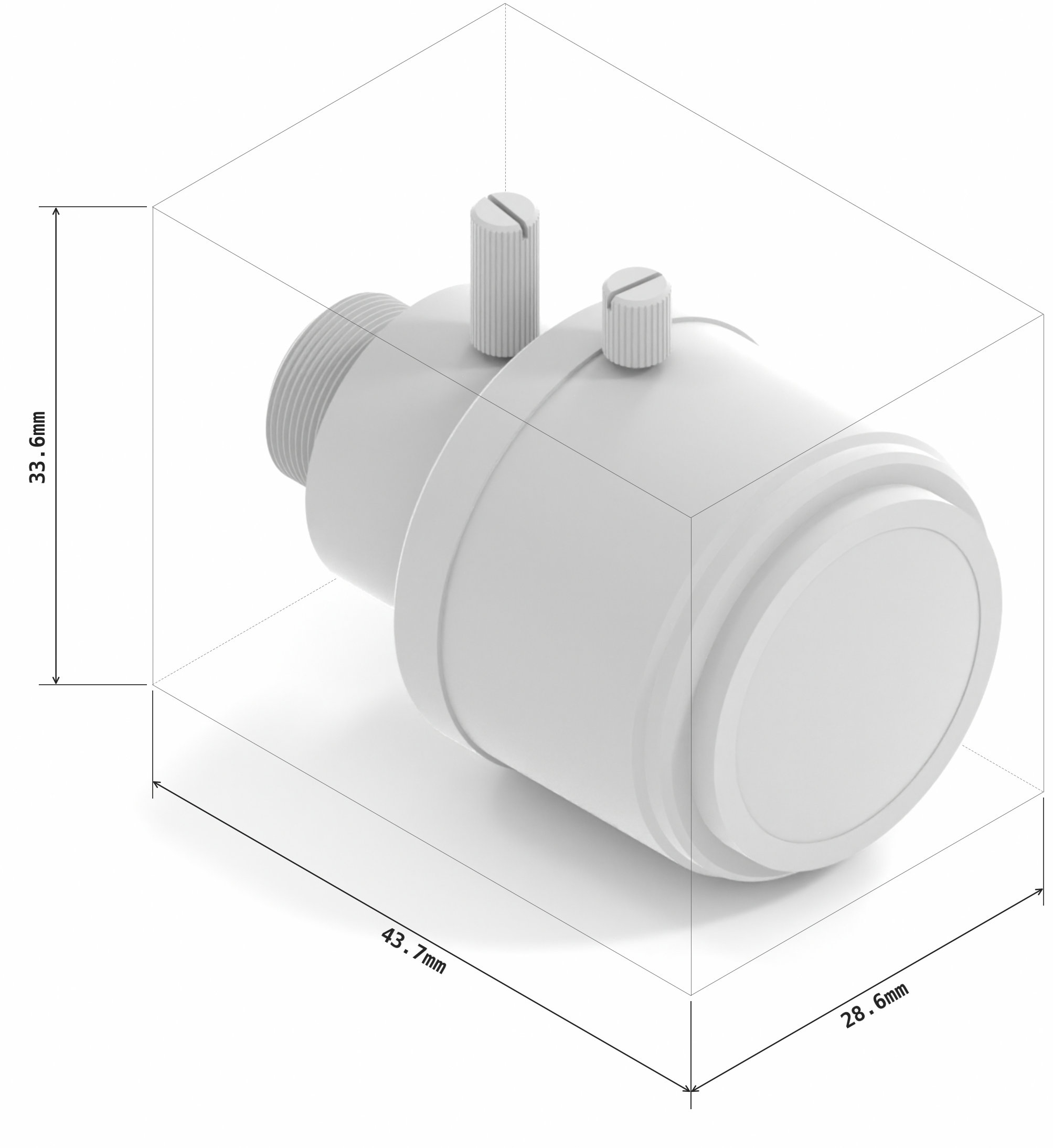 3.6-10mm varifocal M12-mount zoom lens