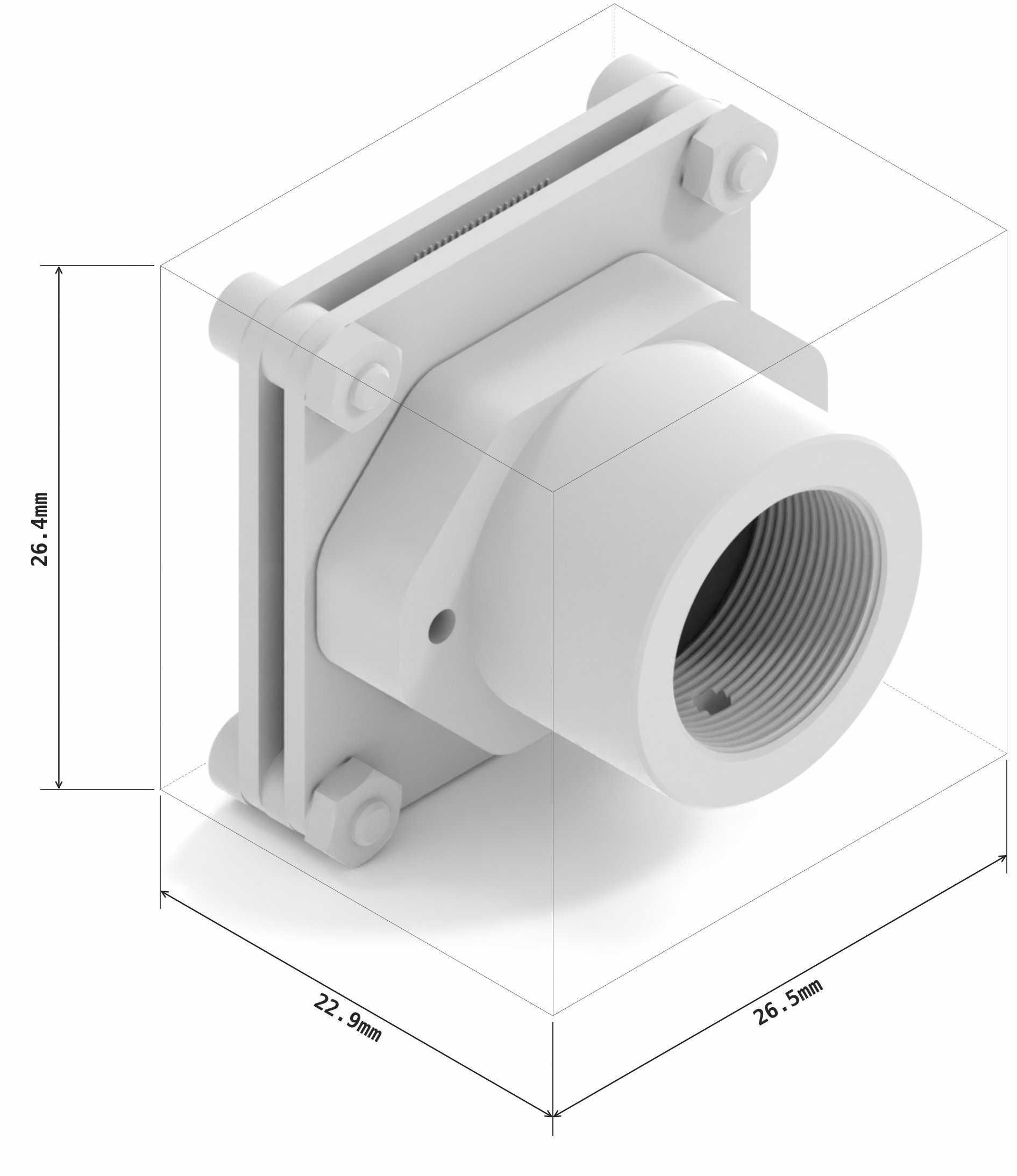C2 USB camera (Board level, M12L lens mount, FFC)