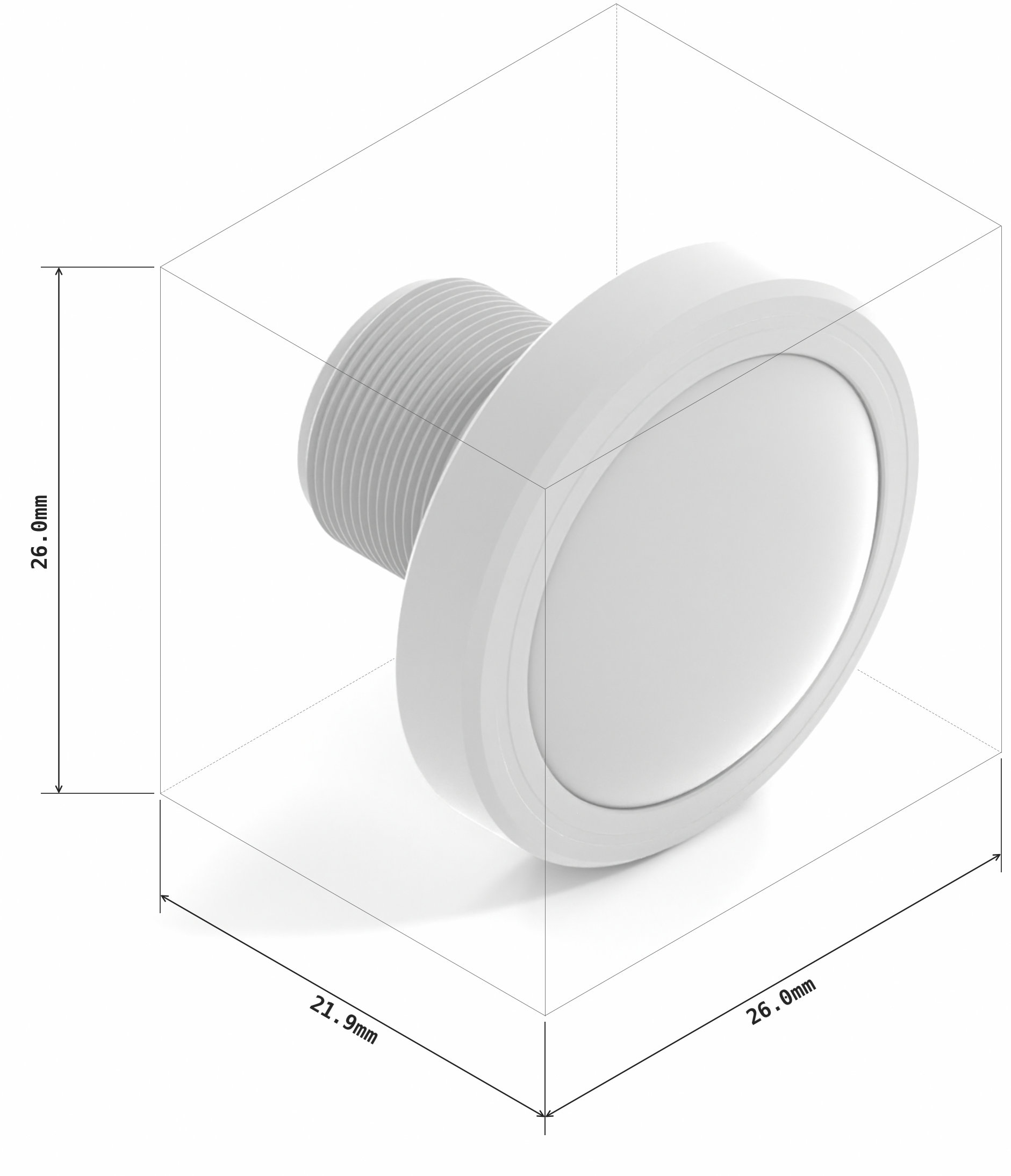 1.05mm M12-mount lens (IR-Cut Filter)