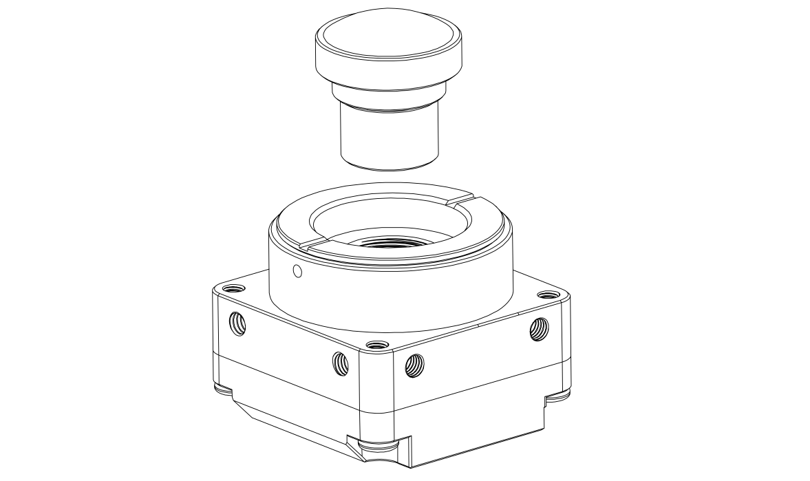 Cs Lens Interface Low Profile M12 to CS Lens Adapter Installation Guide | Kuro