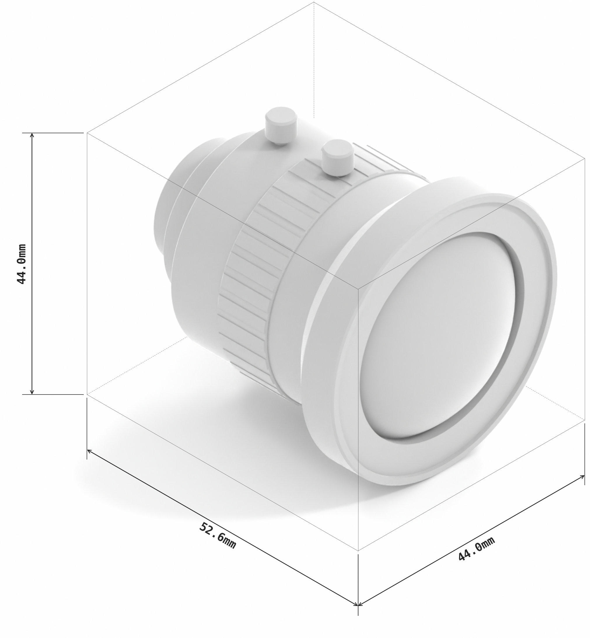 4.5mm C-mount low distortion lens