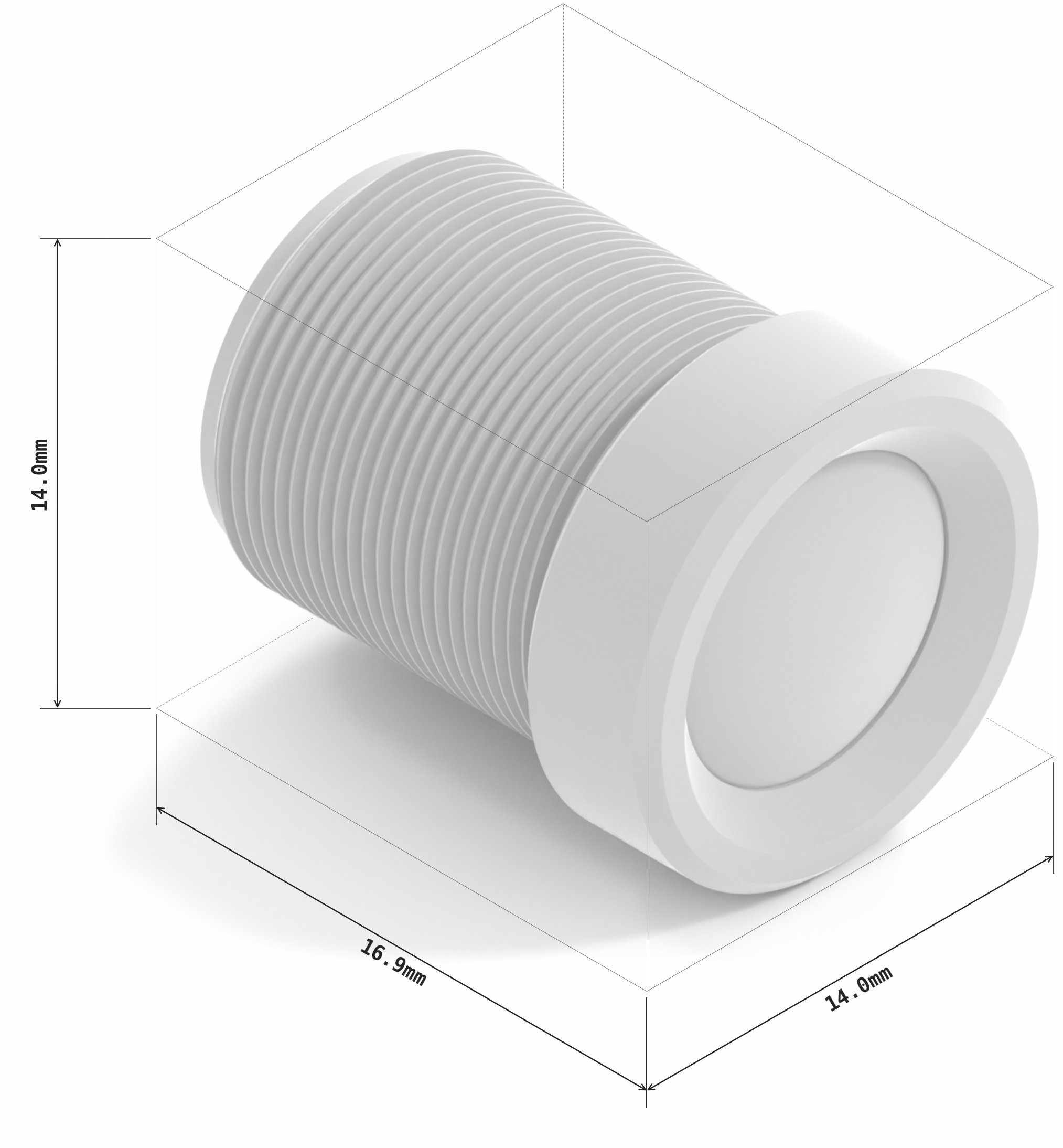 12mm M12-mount lens (IR-Cut Filter)