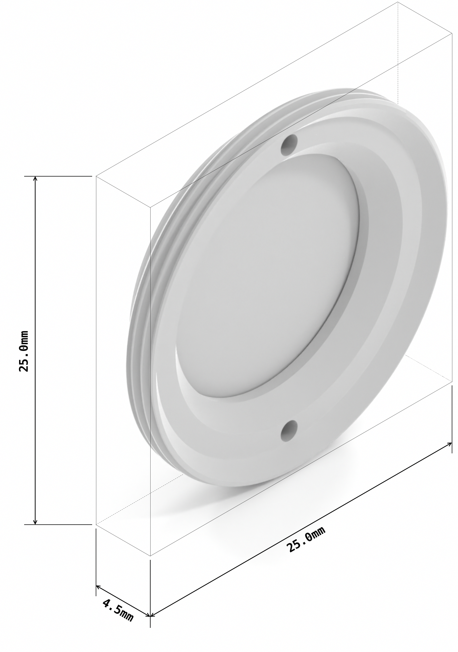 Screw in low profile NIR1 filter for CS and C-mount cameras