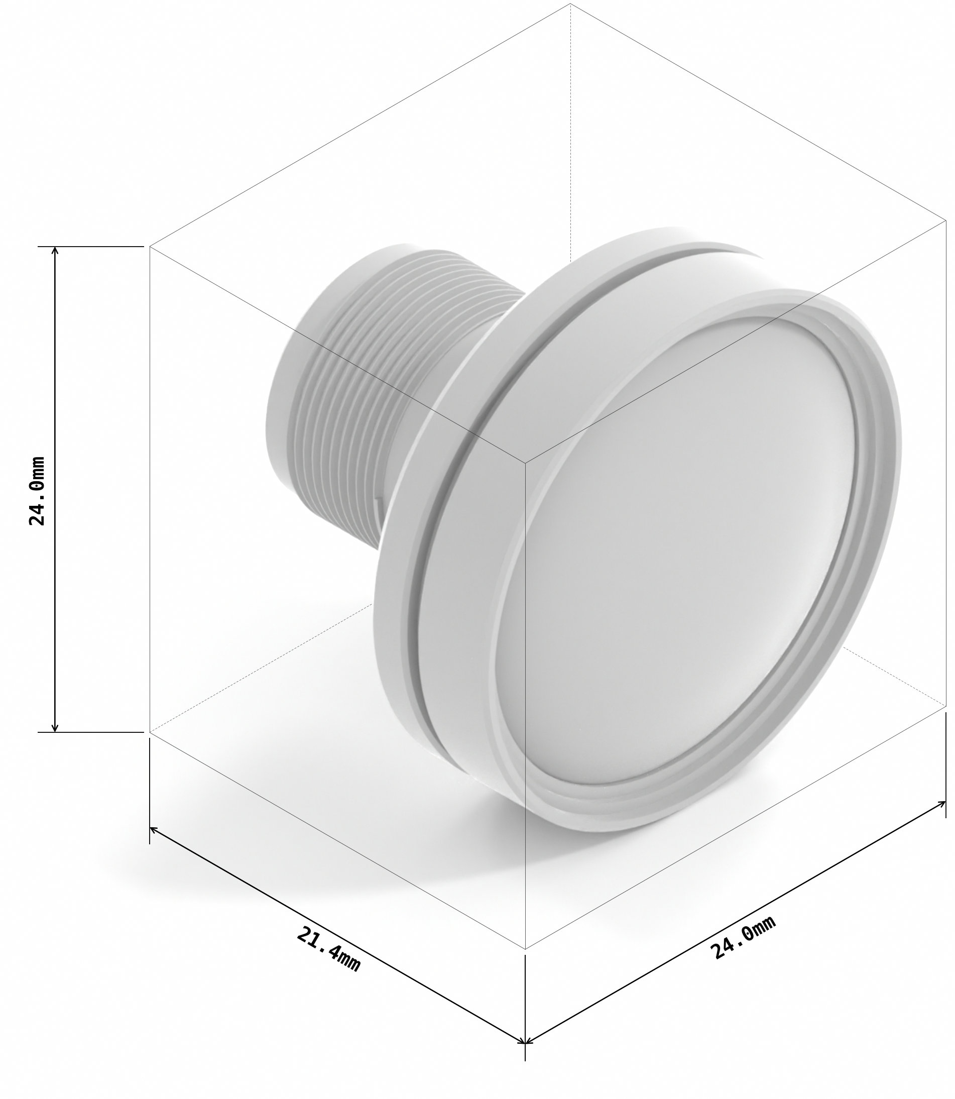 3.5mm Low distortion M12-mount Lens (No filter)