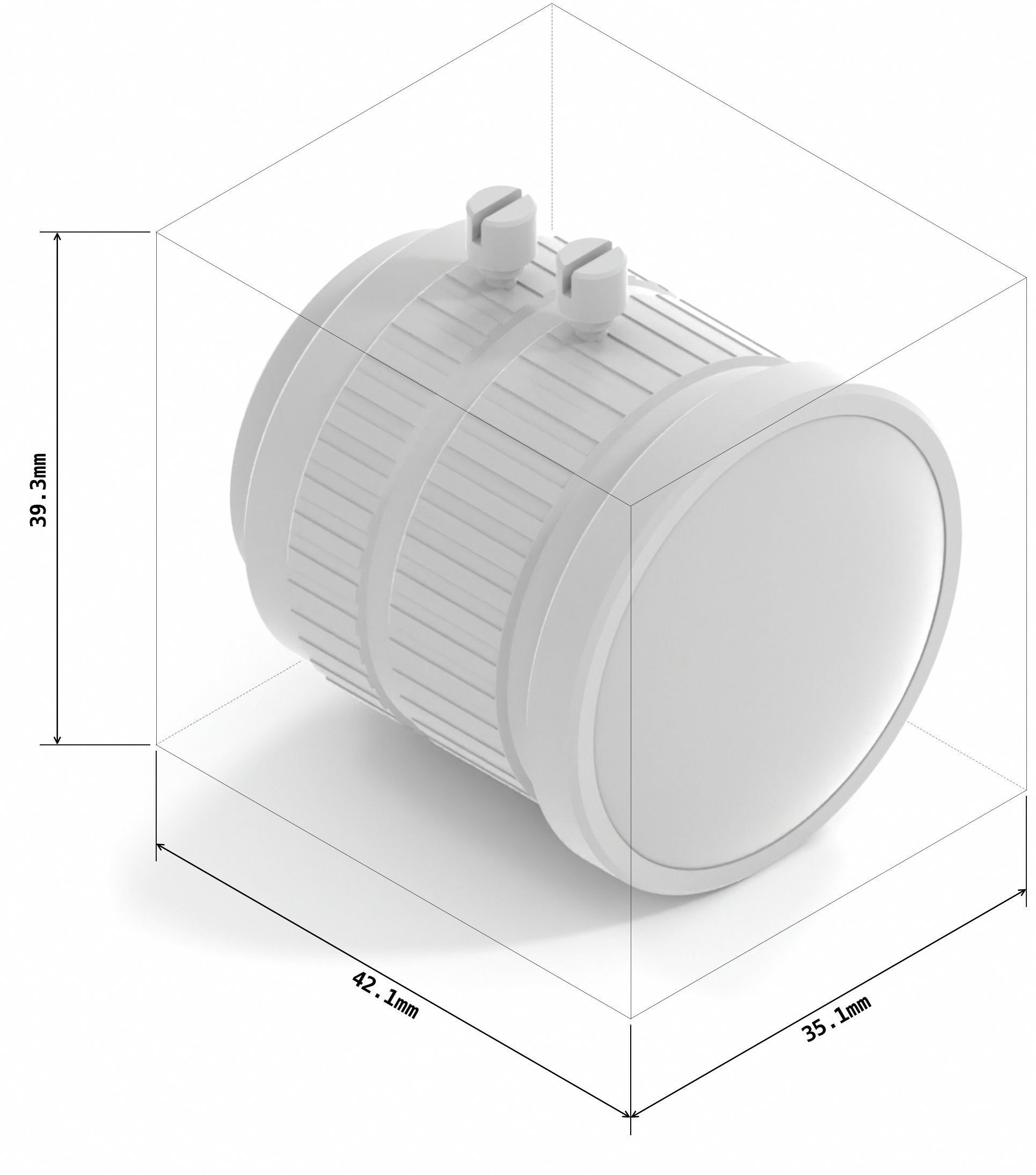 2.8mm CS-mount low distortion lens