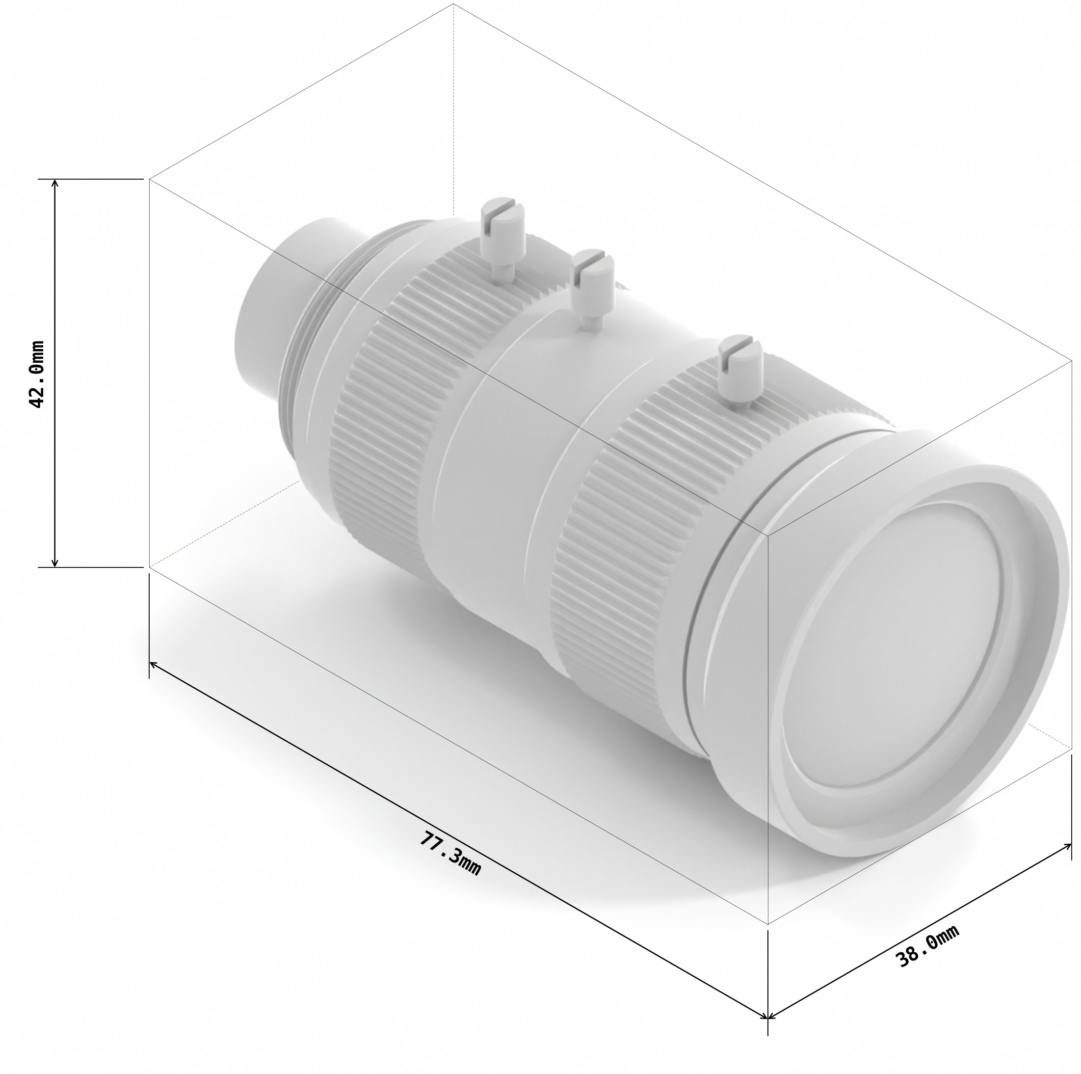 10-55mm C-mount lens