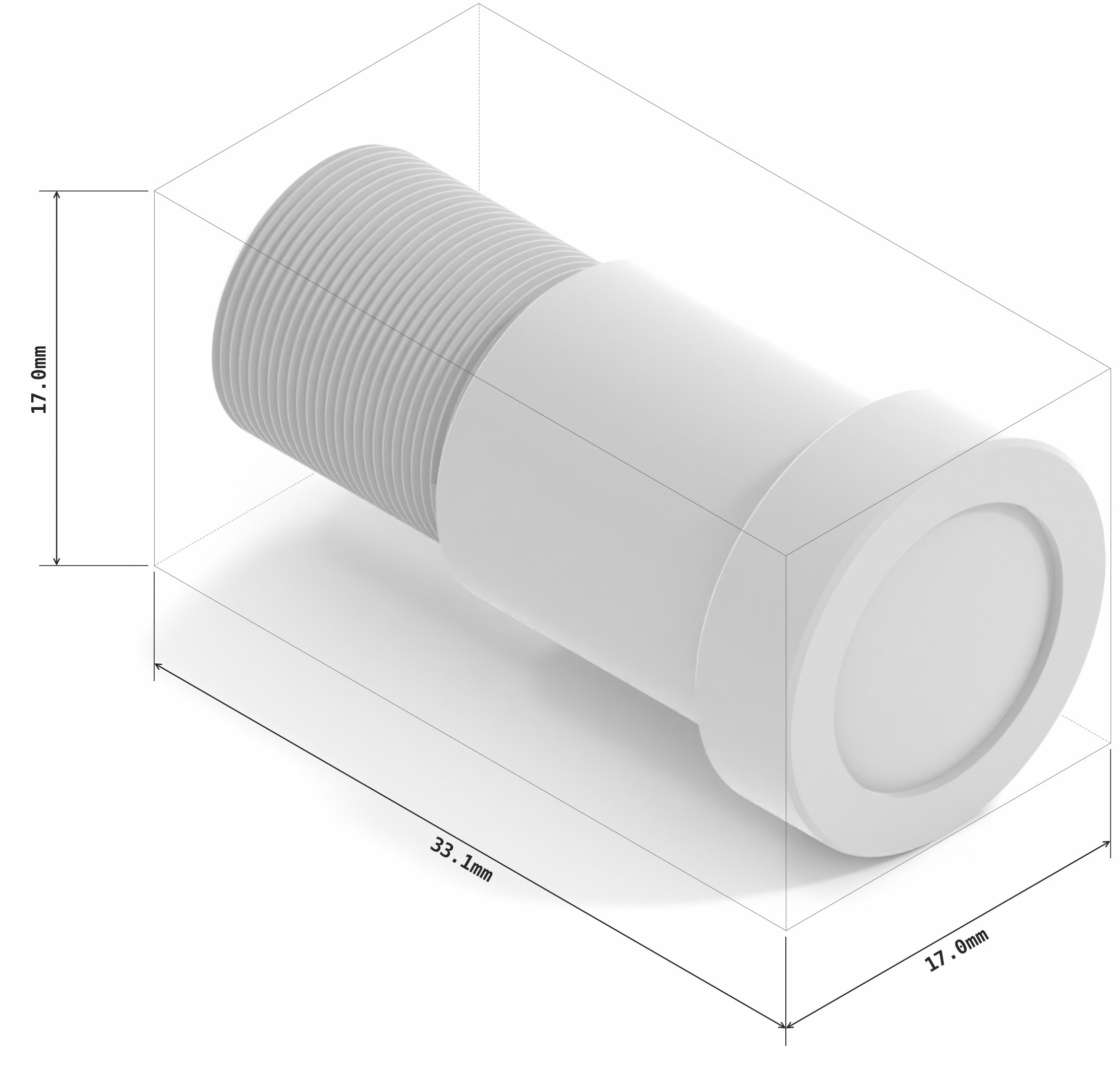 8mm M12-mount lens (IR-Cut Filter)