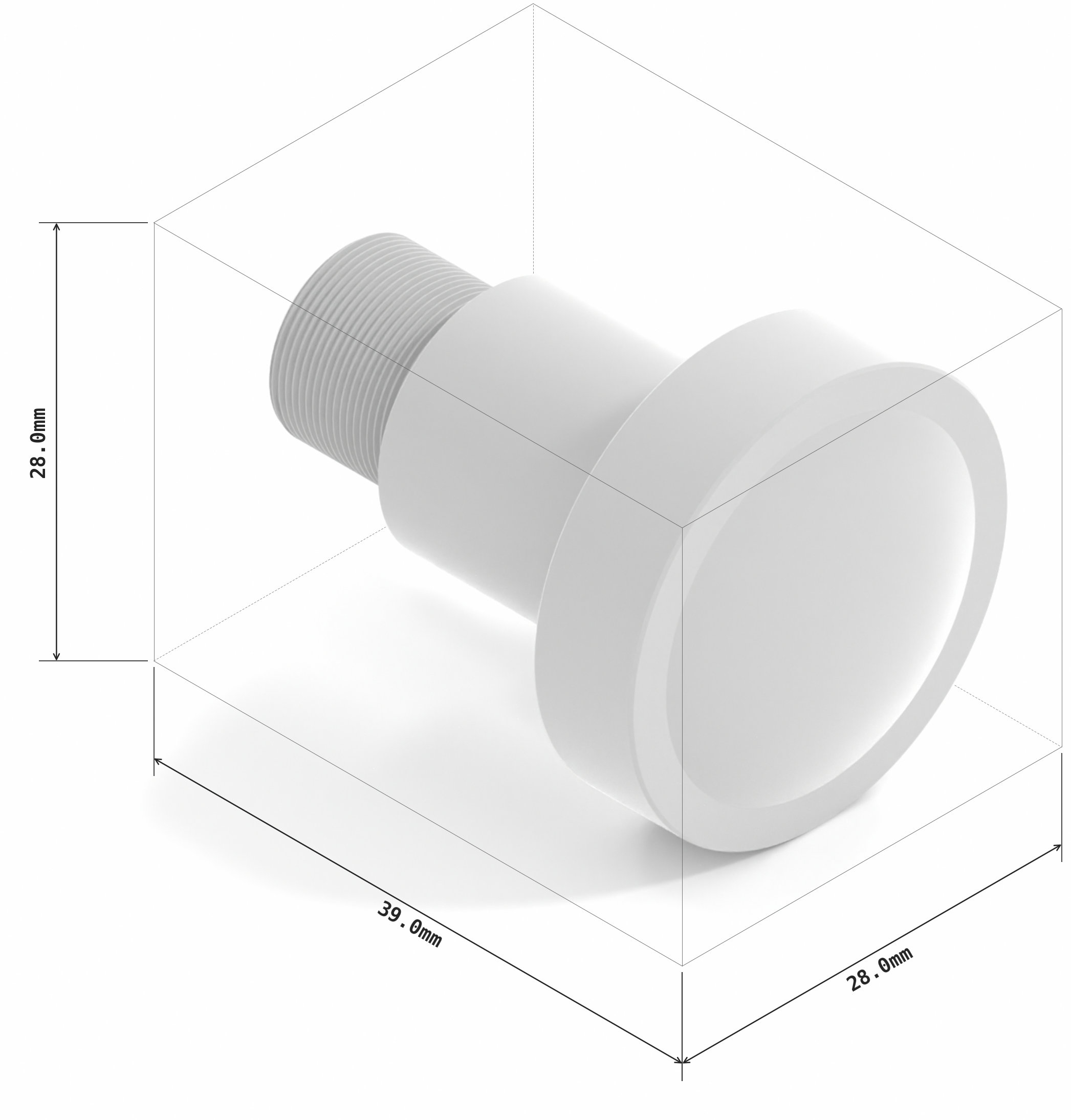 3.2mm M12-mount lens (IR-Cut Filter)