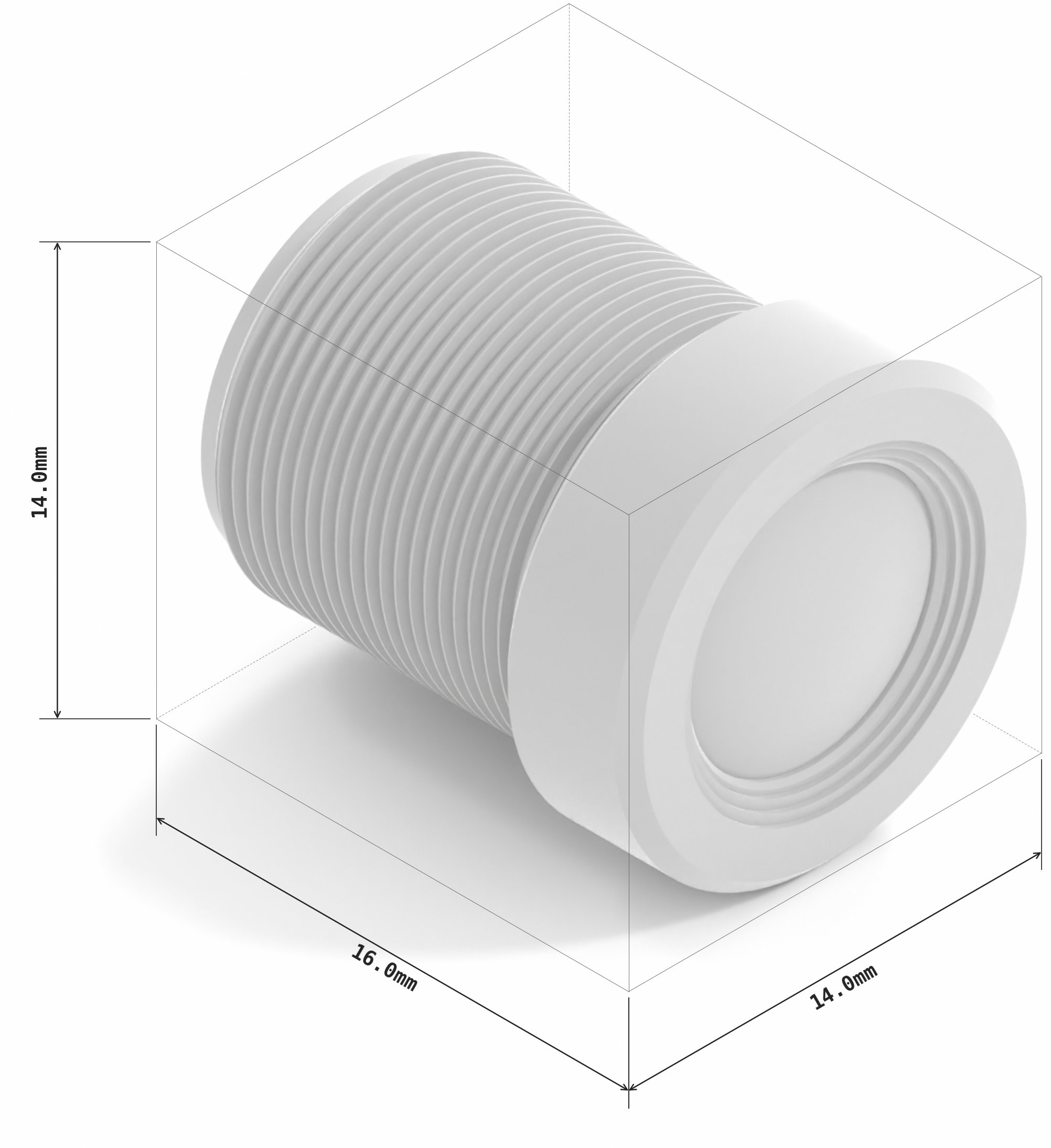 16mm M12-mount lens (IR-Cut Filter)