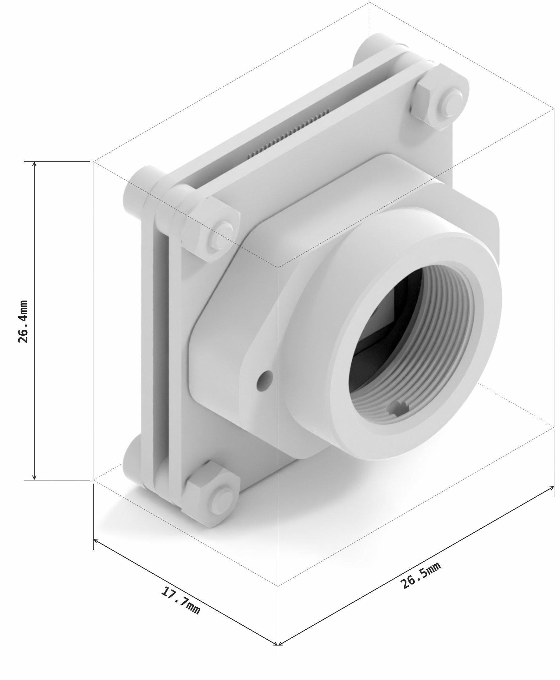 C2 USB camera (Board level, M12 lens mount, FFC)