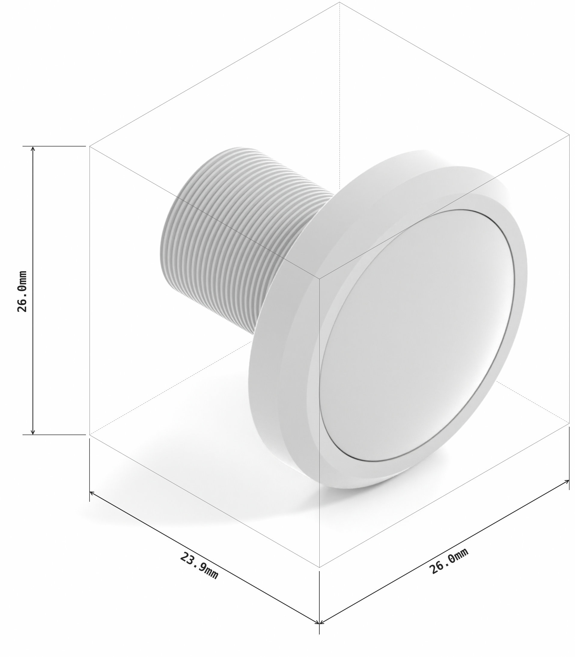 1.56mm M12-mount lens (IR-Cut Filter)
