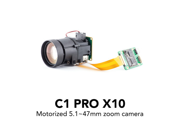 C1 PRO camera with 10x motorized zoom lens and controller kit