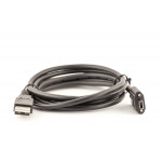 Mini USB cable 1.5m (with lock screws)