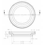 Screw in low profile NIR filter for CS and C-mount cameras