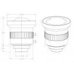 4.5mm C lens (5MP, low distortion)