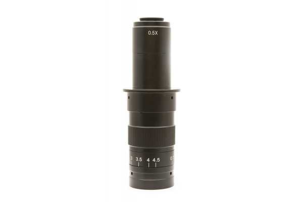 C-mount microscope zoom lens 0.7-4.5x