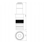 C-mount microscope zoom lens 0.7-4.5x