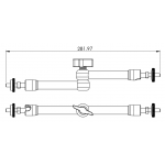 Articulating stainless steel magic arm 11"