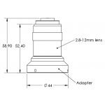 Microscope eyepiece to CS adapter